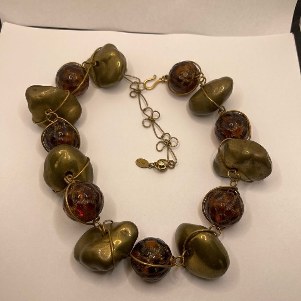 Vintage ABRA COUTURE chunky necklace choker - Picture 8 of 10